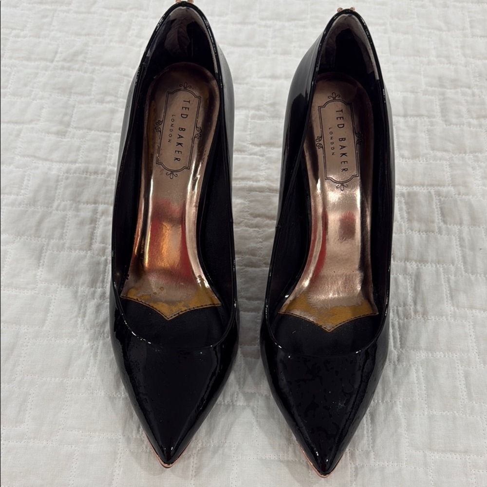 Ted Baker Glossy Black Heels